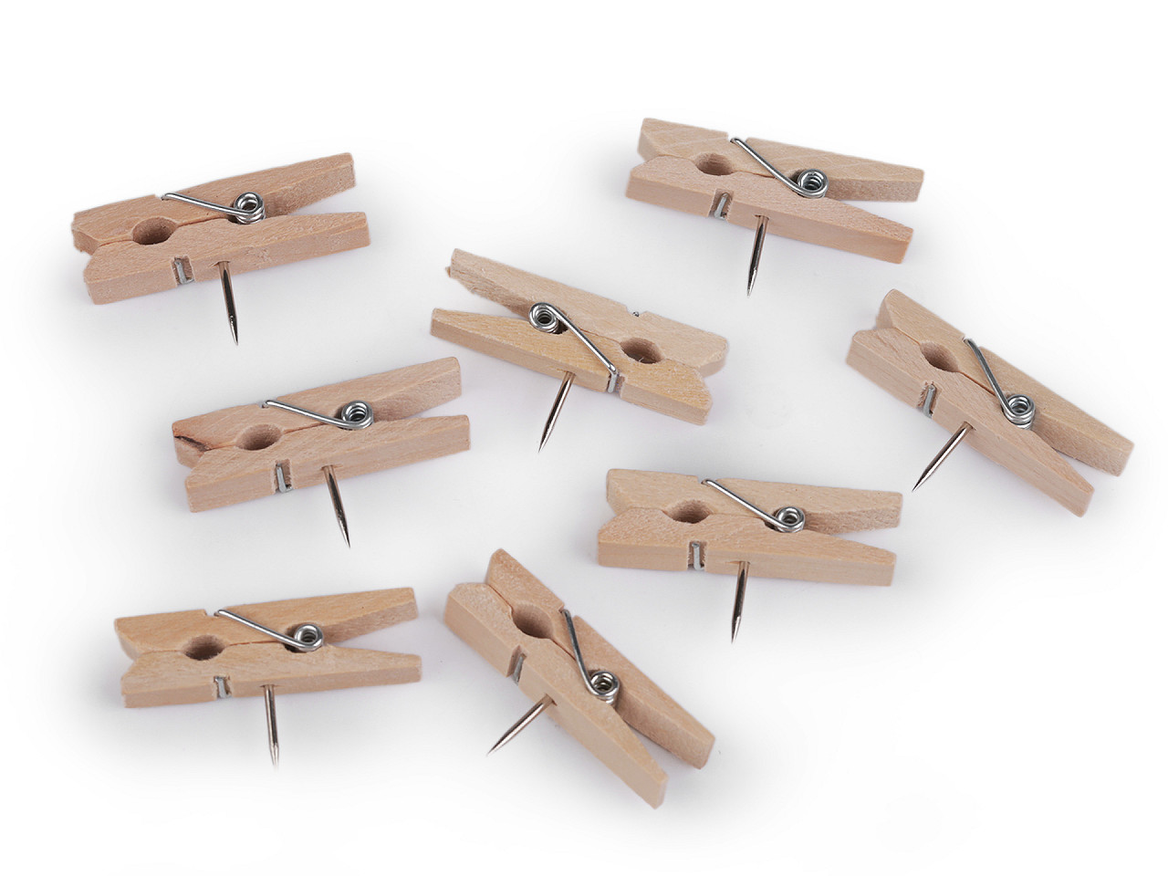 Clesti cu cui 7x35 mm - Natural deschis (1 Cutie)