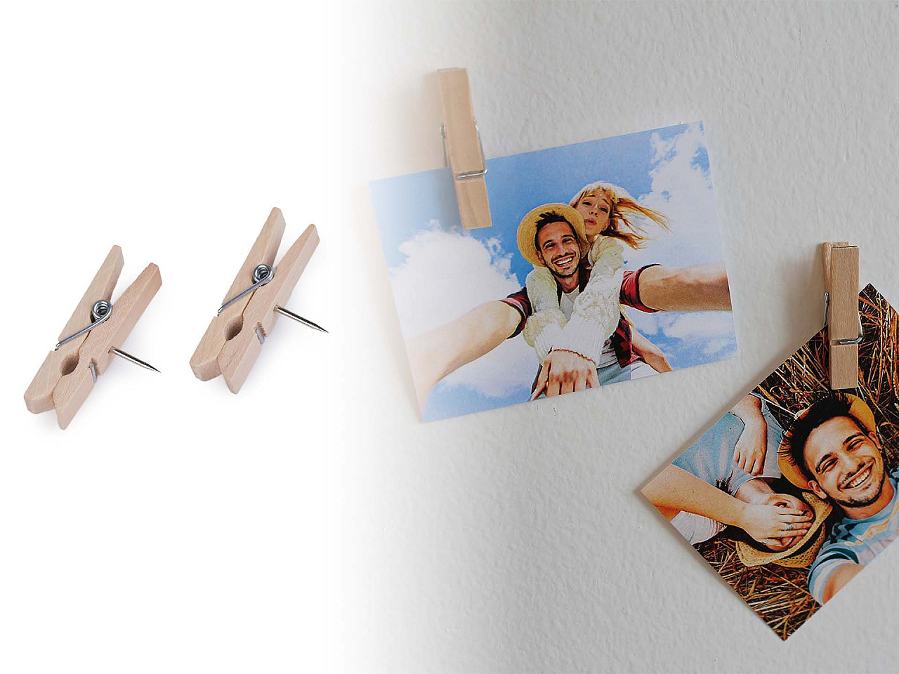 Clesti cu cui 7x35 mm - Natural deschis (1 Cutie)