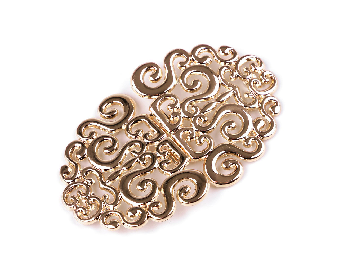 Catarama / închizătoare decorativă + suruburi 5,5x9 cm - Nichel (1 Set)