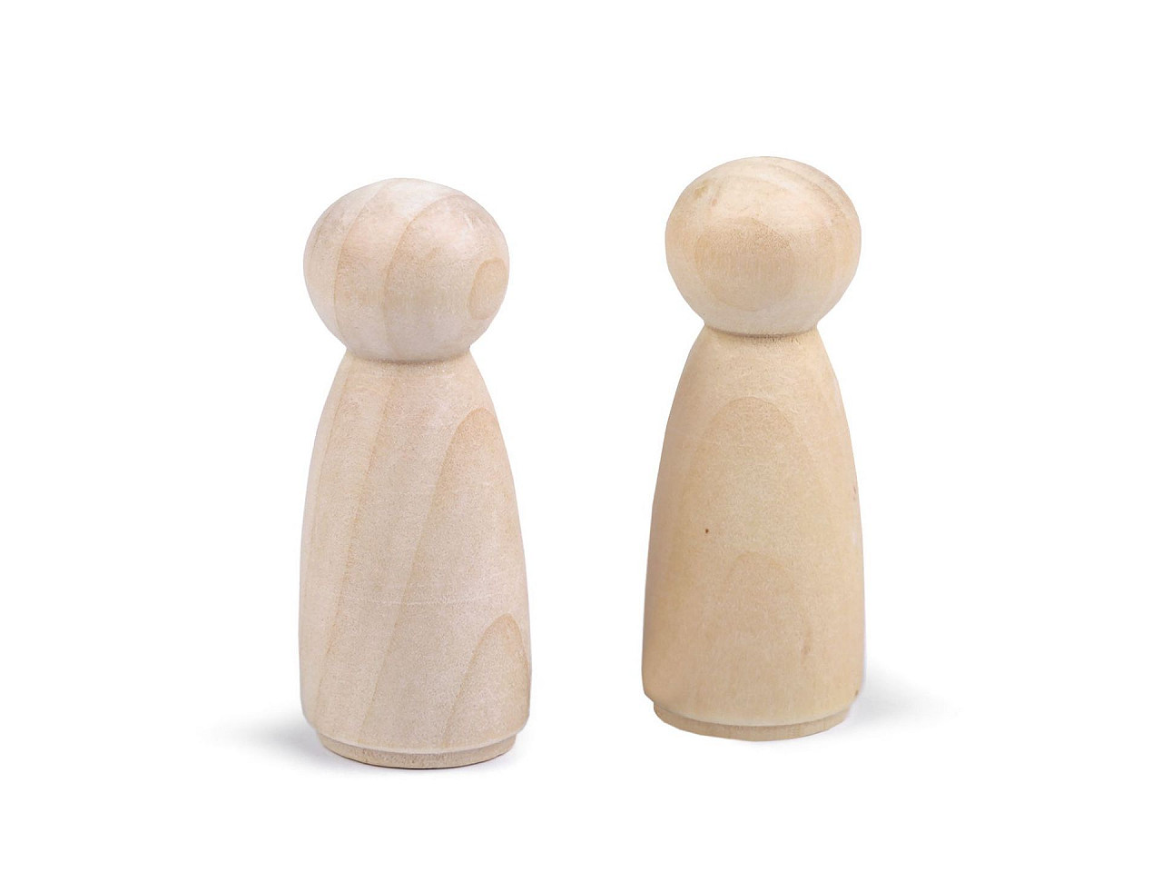 Figurina din lemn decorabila 22x53 mm - Natural deschis (10 Bucăți)