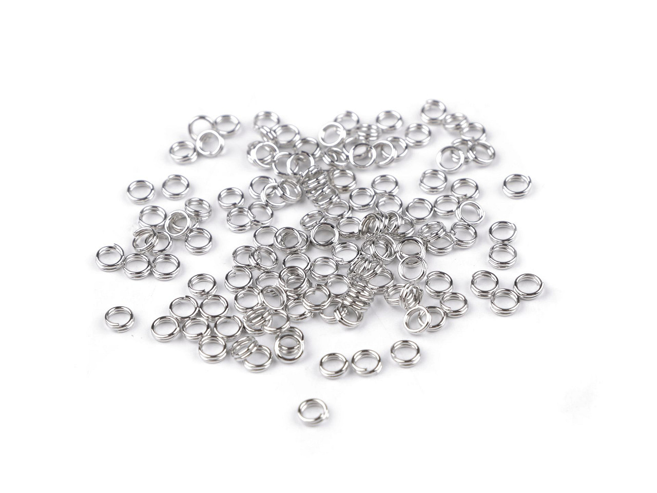 Inele chei ø4 mm - Nichel negru (20 Grame)