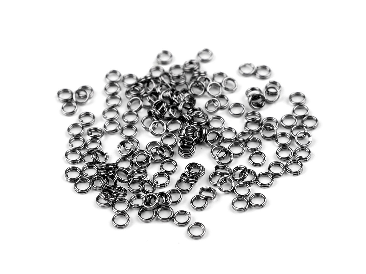 Inele chei ø4 mm - Nichel negru (20 Grame)