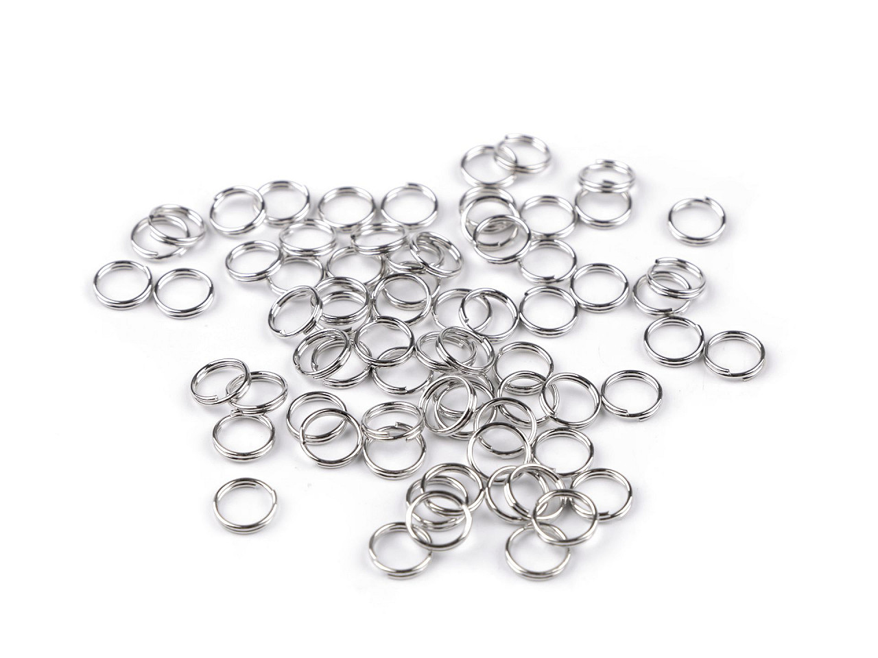 Inele chei ø8 mm - Nichel negru (20 Grame)