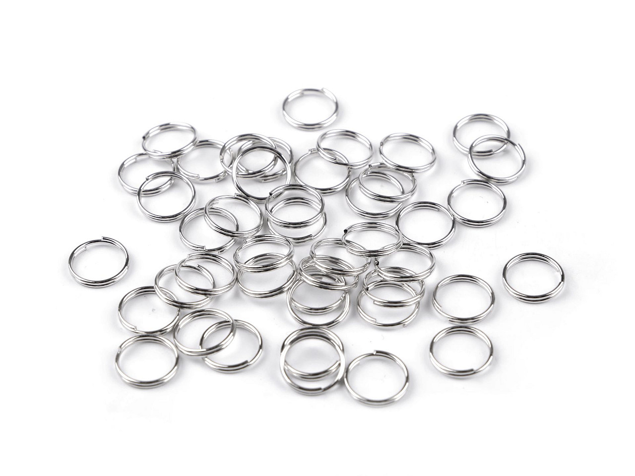 Inele chei ø10 mm - Nichel negru (20 Grame)