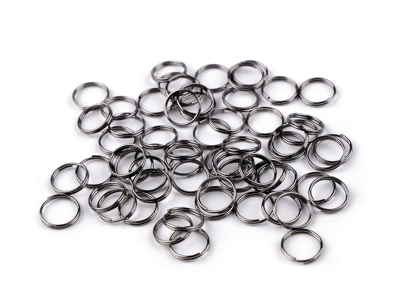 Inele chei ø10 mm - Nichel negru (20 Grame)