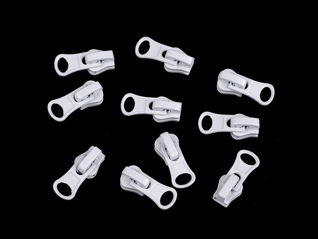 Coursor pentru fermoare plastic nr 3 - Alb (10 Bucăți)