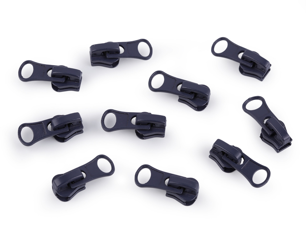 Coursor pentru fermoare plastic nr 3 - Albastru închis (10 Bucăți)