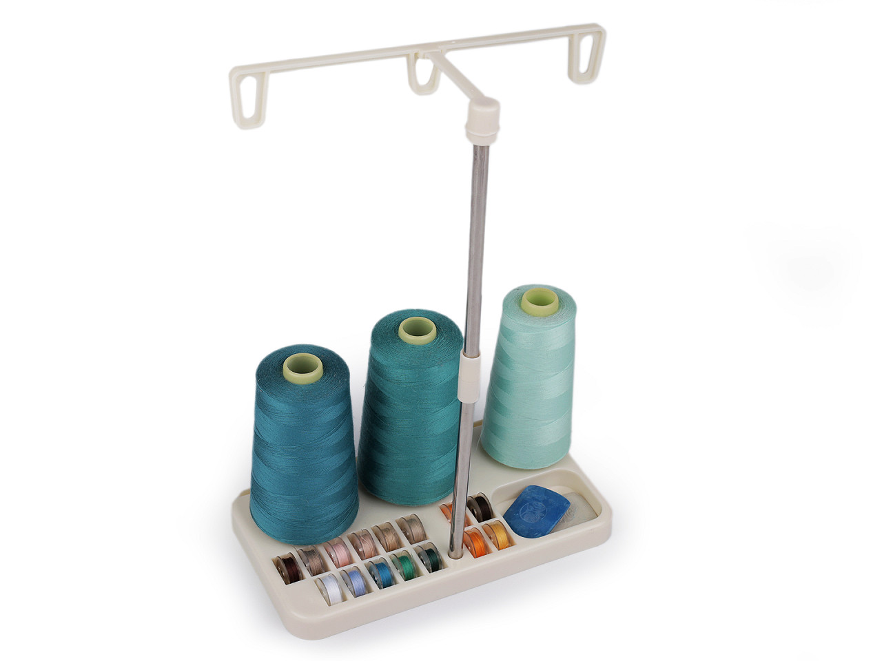 Suport pentru conuri de ata si organizator pentru bobine - Roz (1 Bucată)