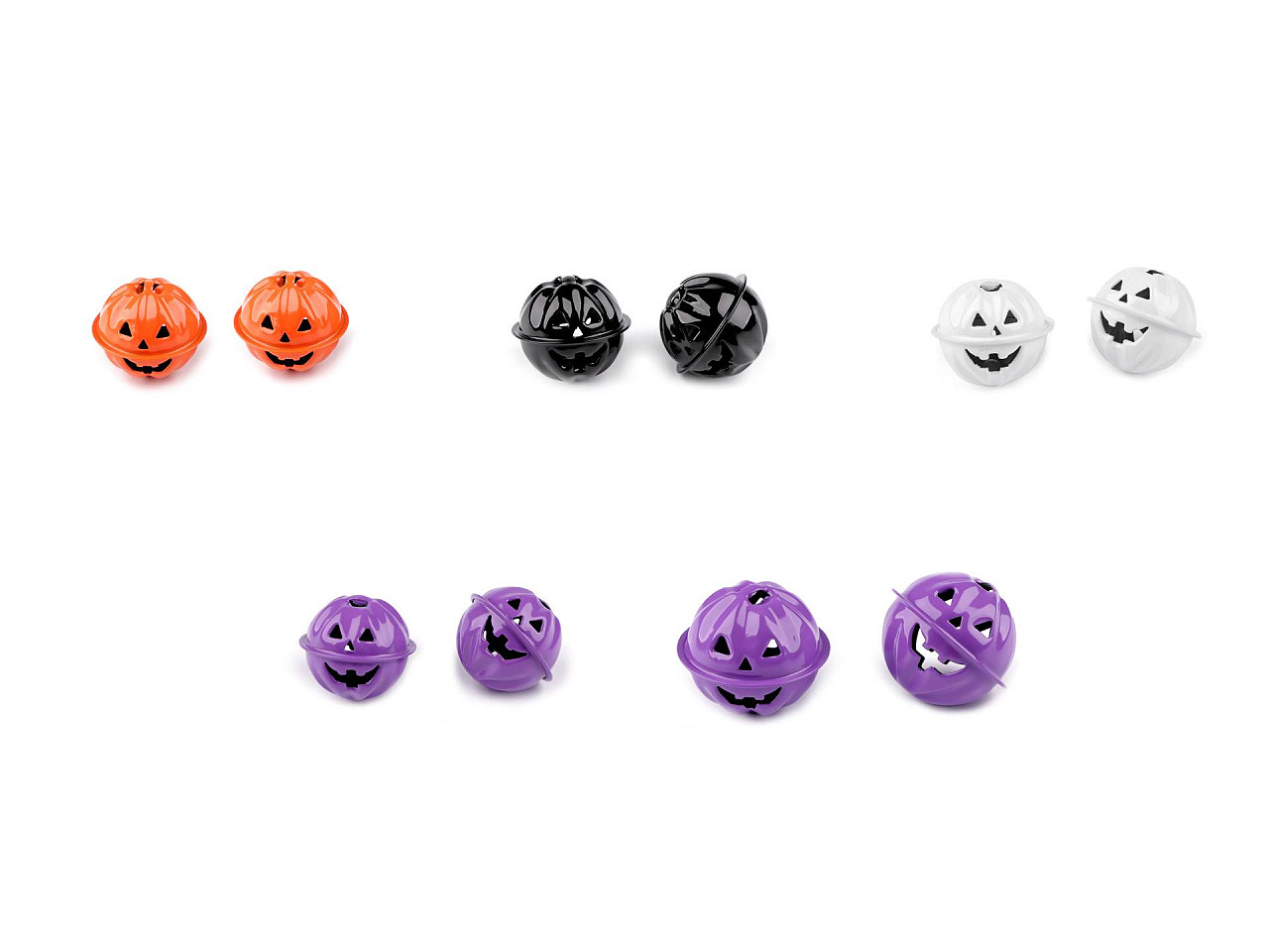 Clopotei / zurgalai  dovleac ø30 mm - Violet (2 Bucăți)