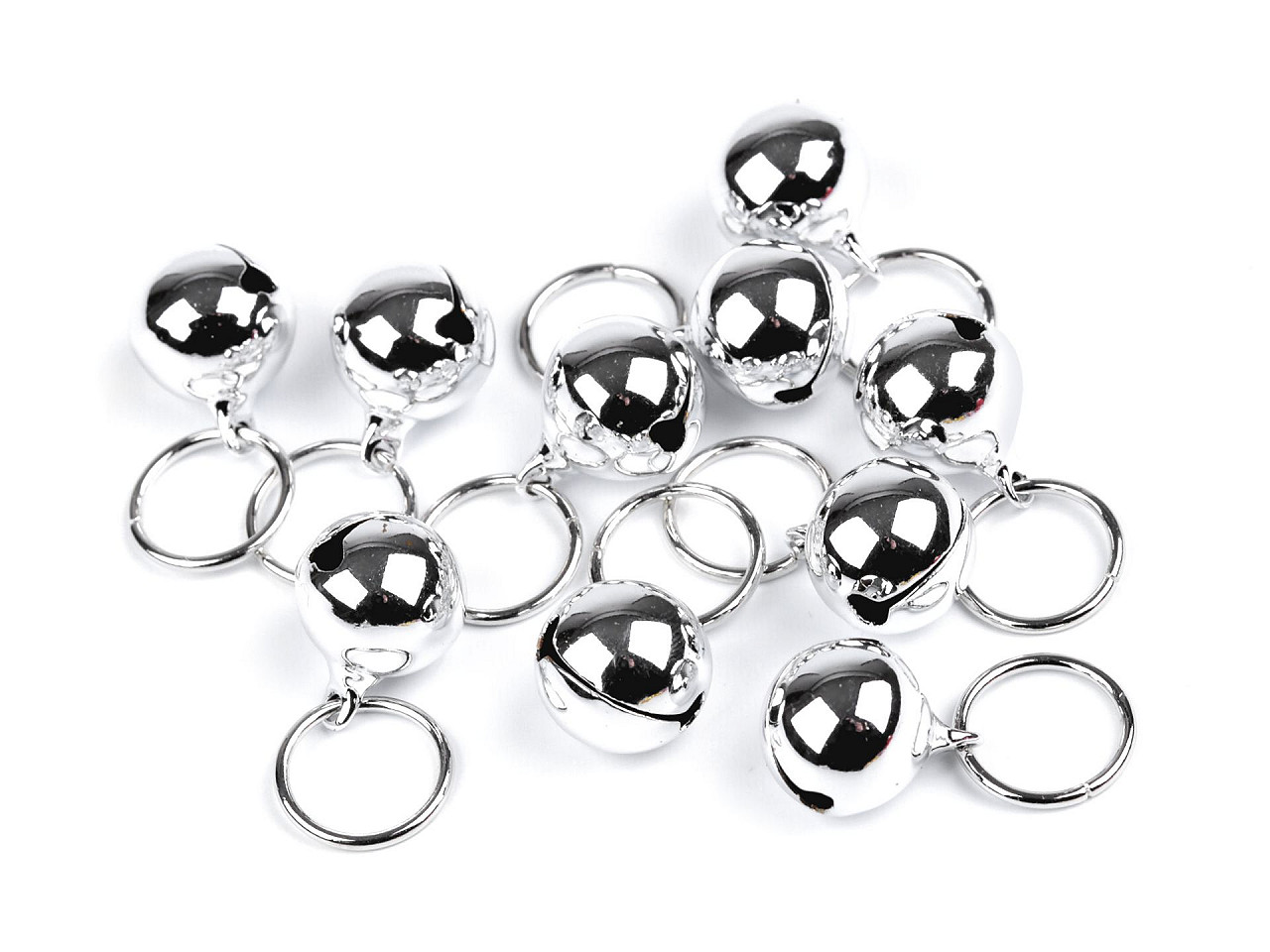 Clopotei / zurgalai ø15 mm - Argintiu (20 Bucăți)