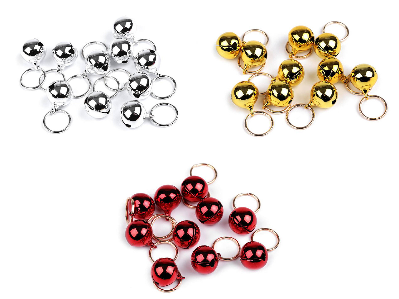 Clopotei / zurgalai ø15 mm - Argintiu (20 Bucăți)