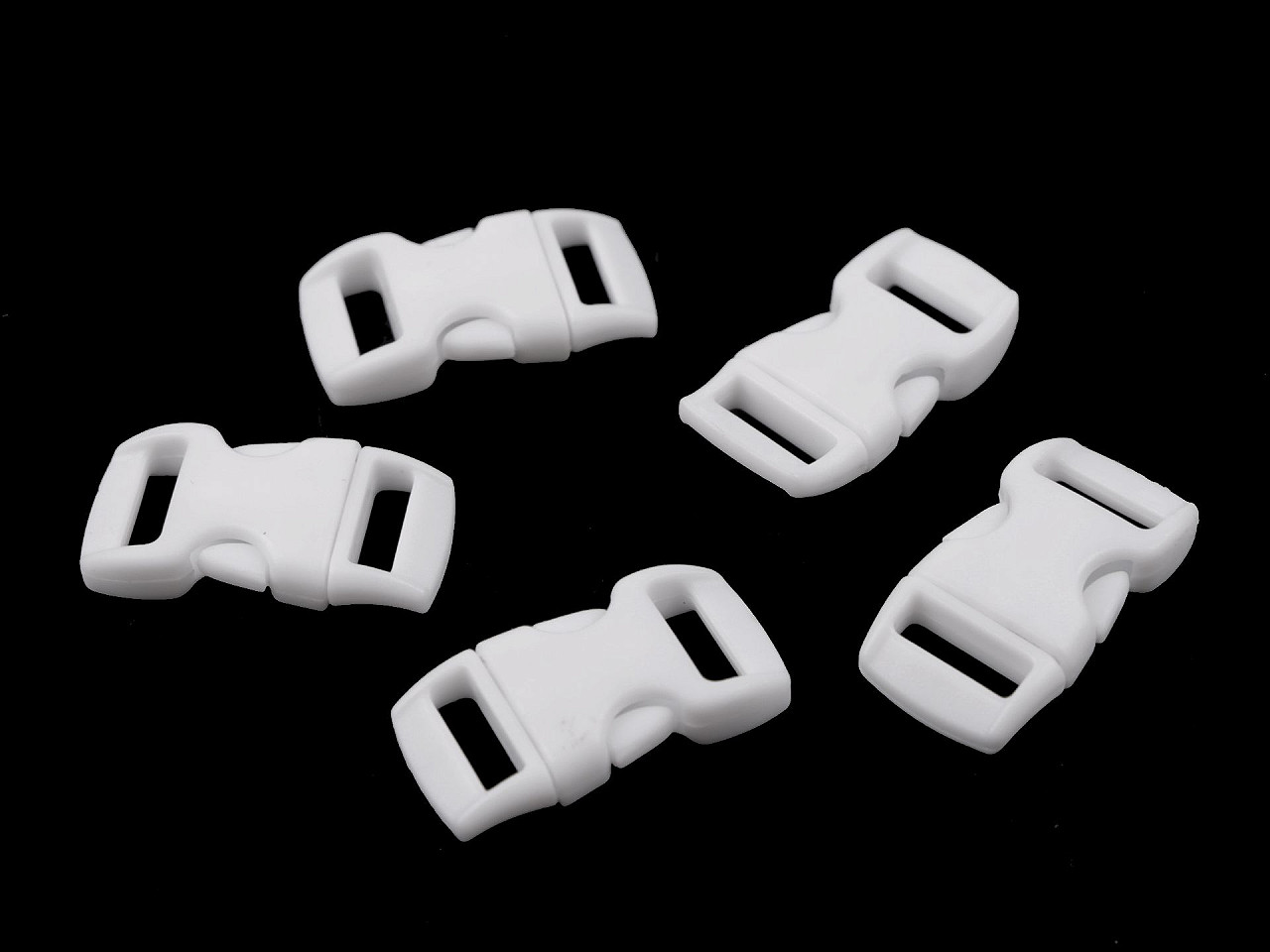 Catarama trident curbata latime 10 mm - Albastru azur (10 Perechi)