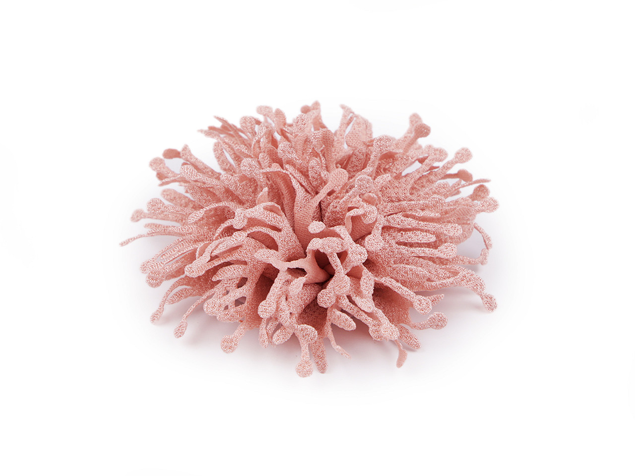 Floare textila pentru cusut si lipit ø10 cm - Alb lăptos (10 Bucăți)