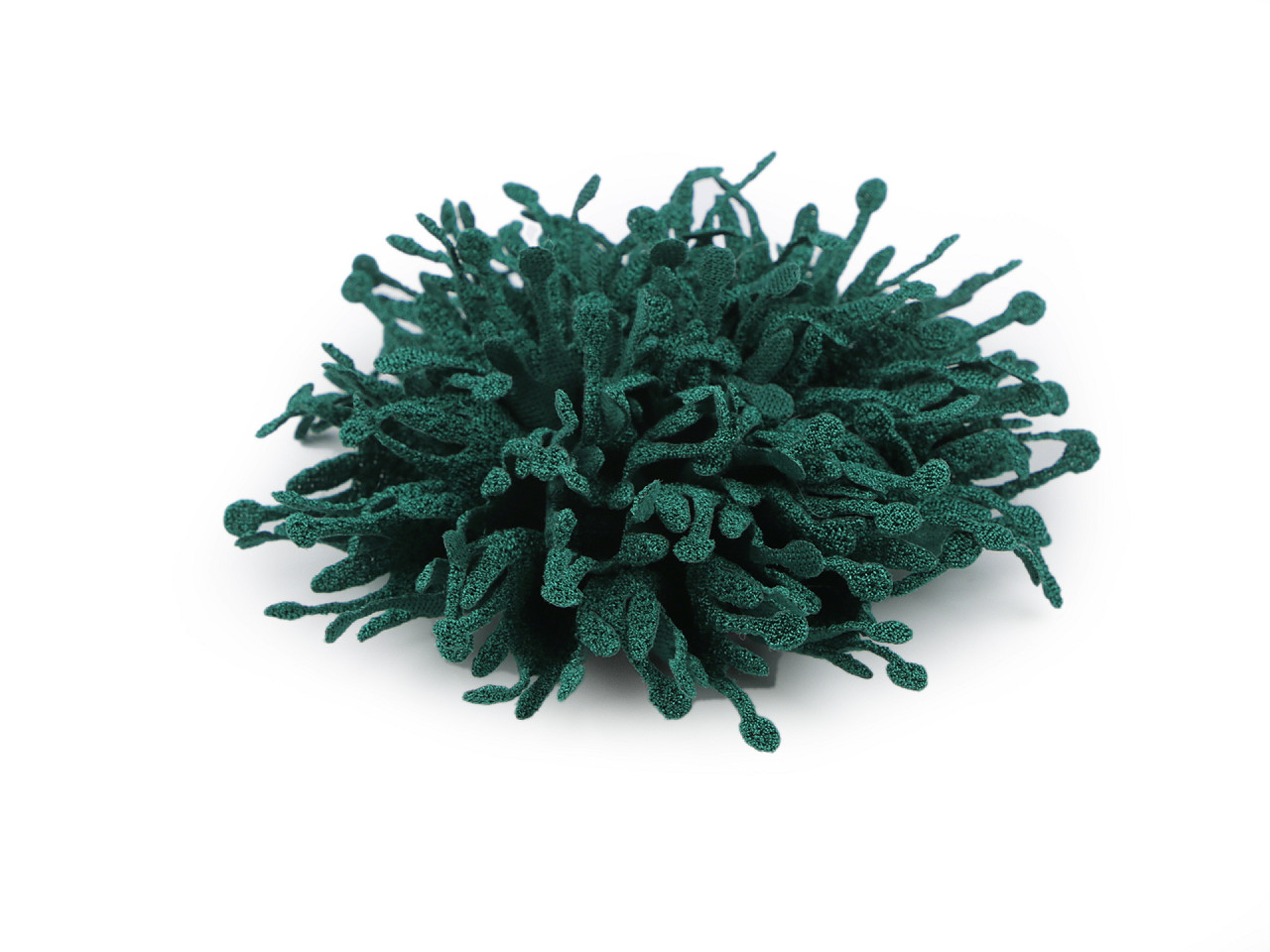 Floare textila pentru cusut si lipit ø10 cm - Alb lăptos (10 Bucăți)