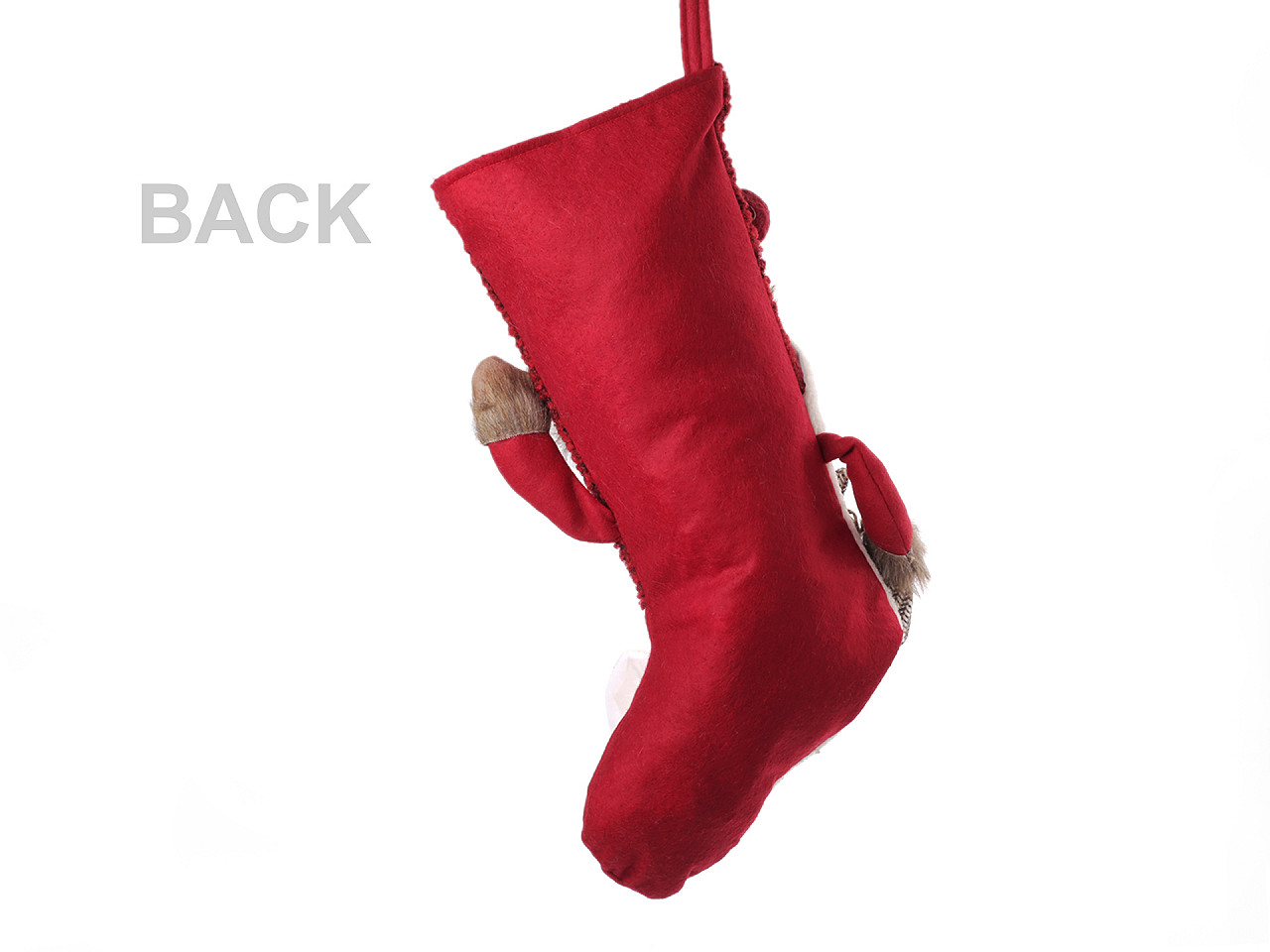 Ciorap de mos nicolae 25x50 cm - Bej (1 Bucată)