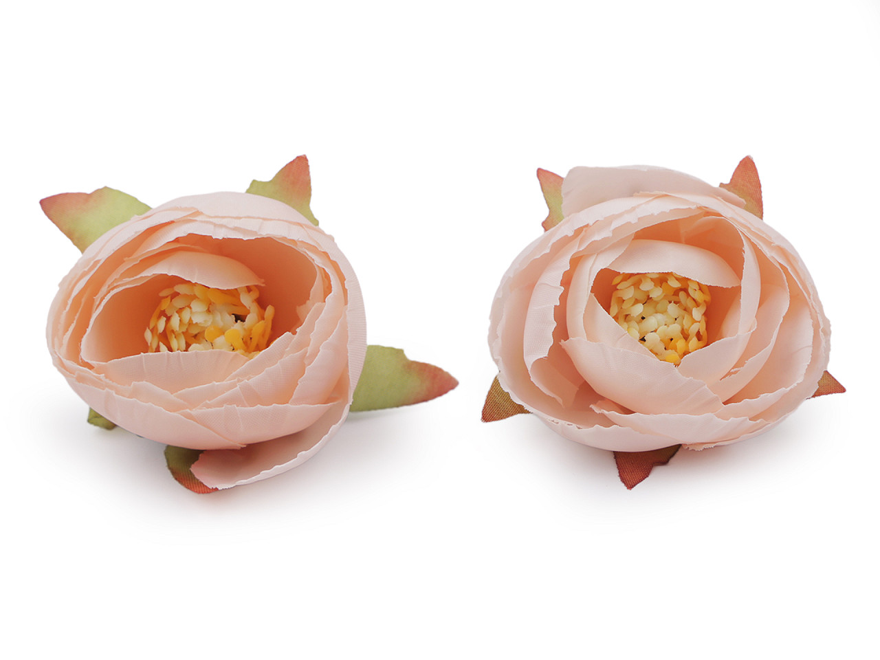 Bujor artificial ø6 cm - Roz pudrat (2 Bucăți)