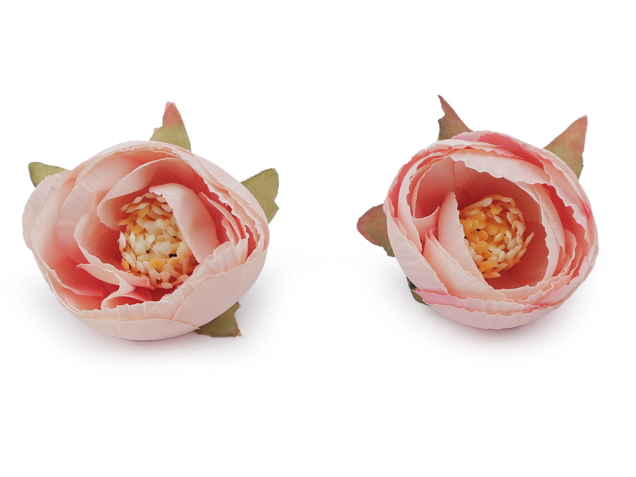 Bujor artificial ø6 cm - Roz pudrat (2 Bucăți)