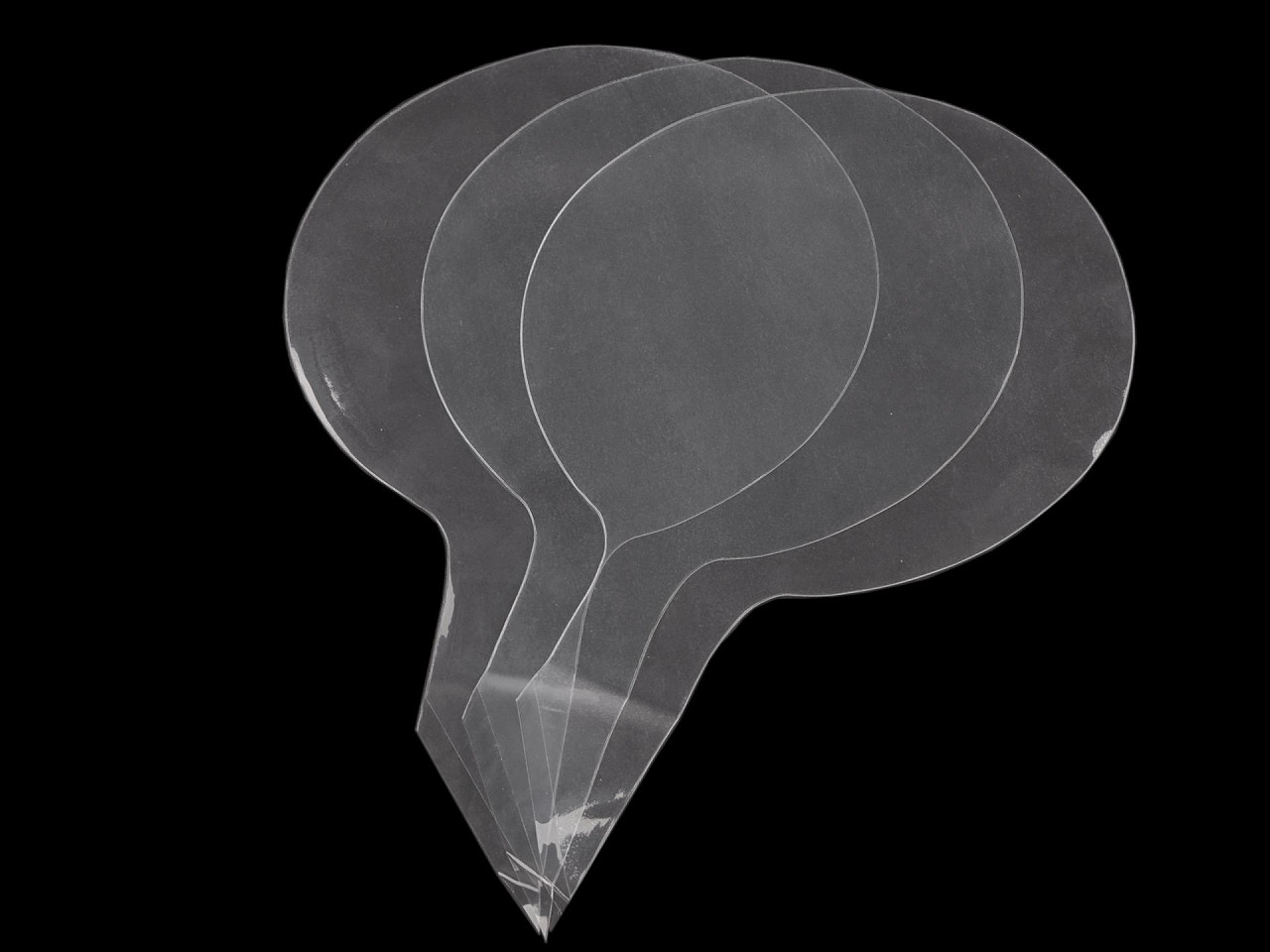 Balon bobo ø24 cm - Transparent (5 Bucăți)