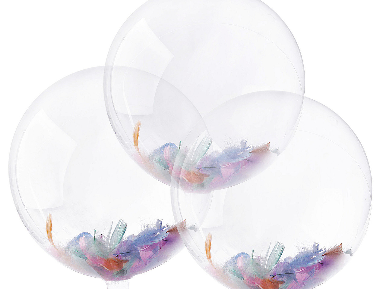 Balon bobo ø24 cm - Transparent (5 Bucăți)