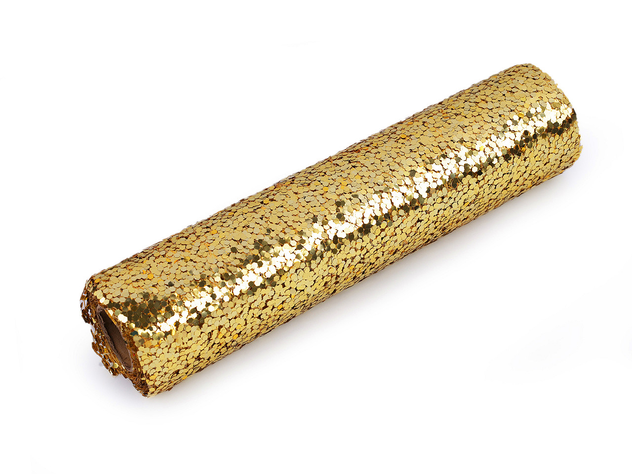 Tesatura decorativa plasa cu paiete, 24 cm - Argintiu (1 Bucată)