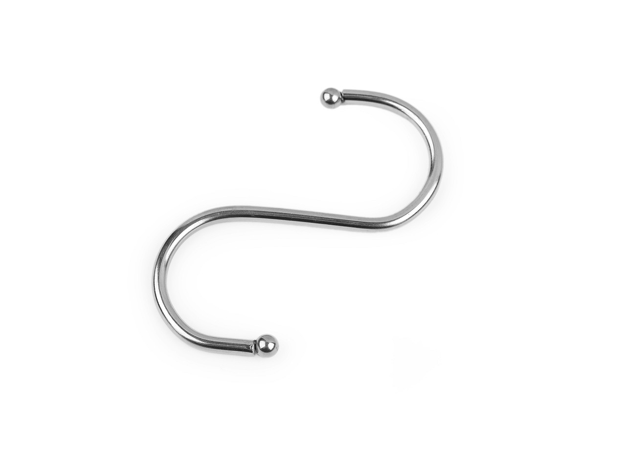 Cârlig metalic 7 cm - Nichel (5 Bucăți)