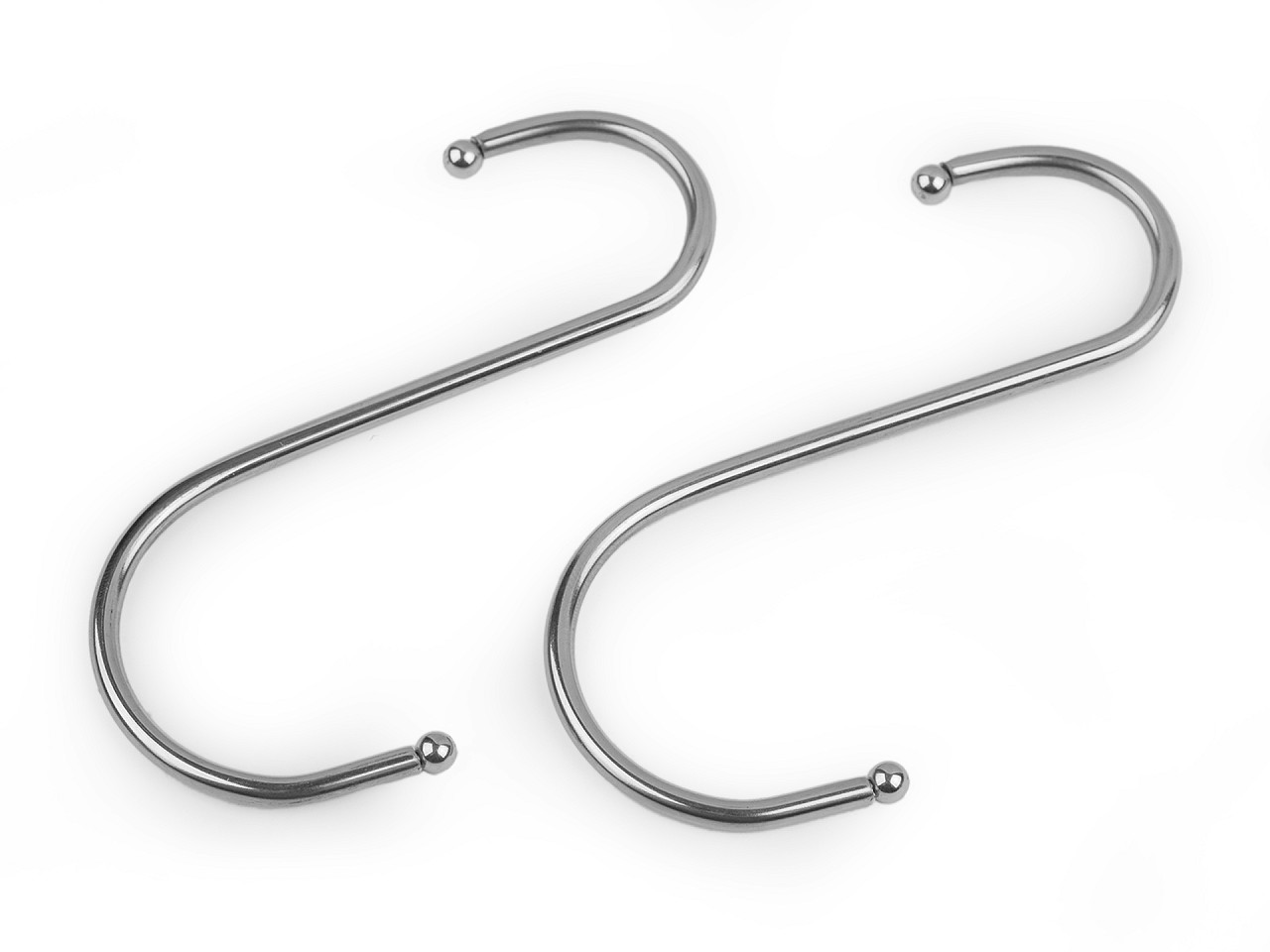 Carlig metalic 10 cm - Nichel (5 Bucăți)