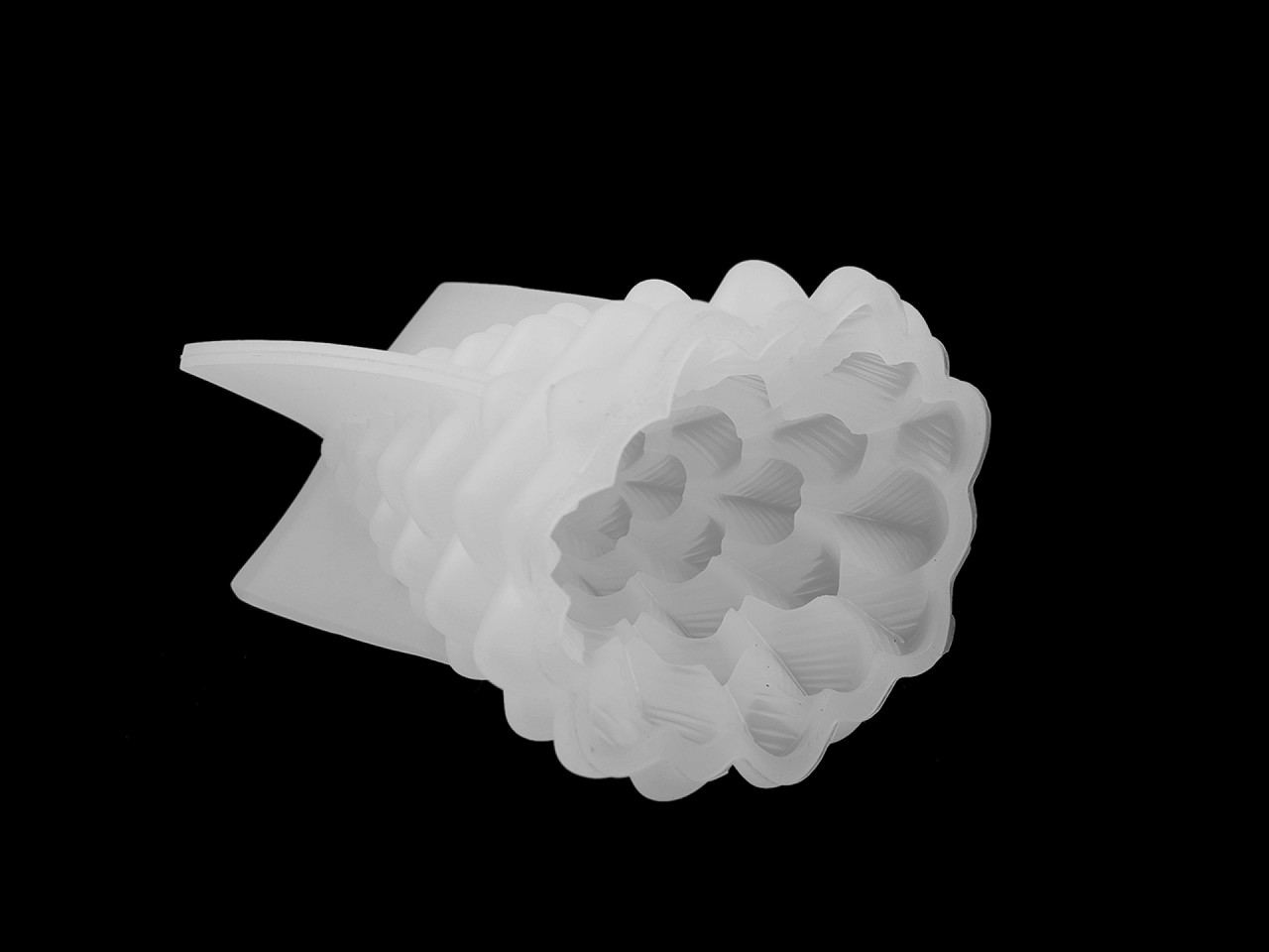 Matriță din silicon pentru realizarea lumânărilor brăduț - Alb (1 Bucată)