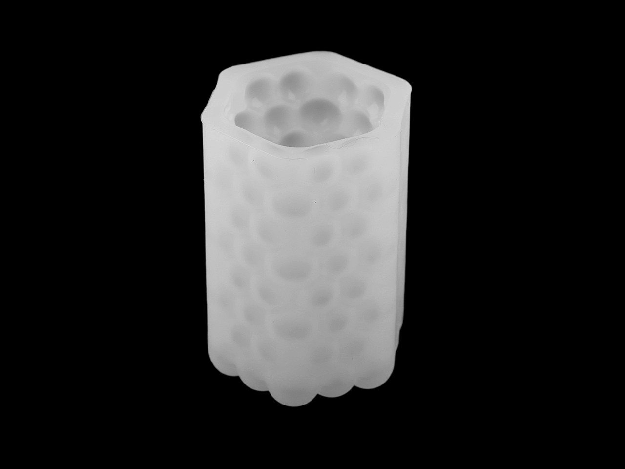 Formă din silicon pentru lumânări - Alb (1 Bucată)