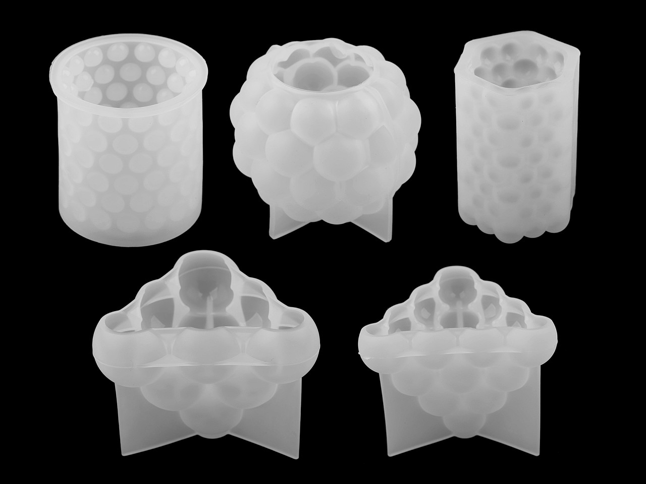 Formă din silicon pentru lumânări - Alb (1 Bucată)