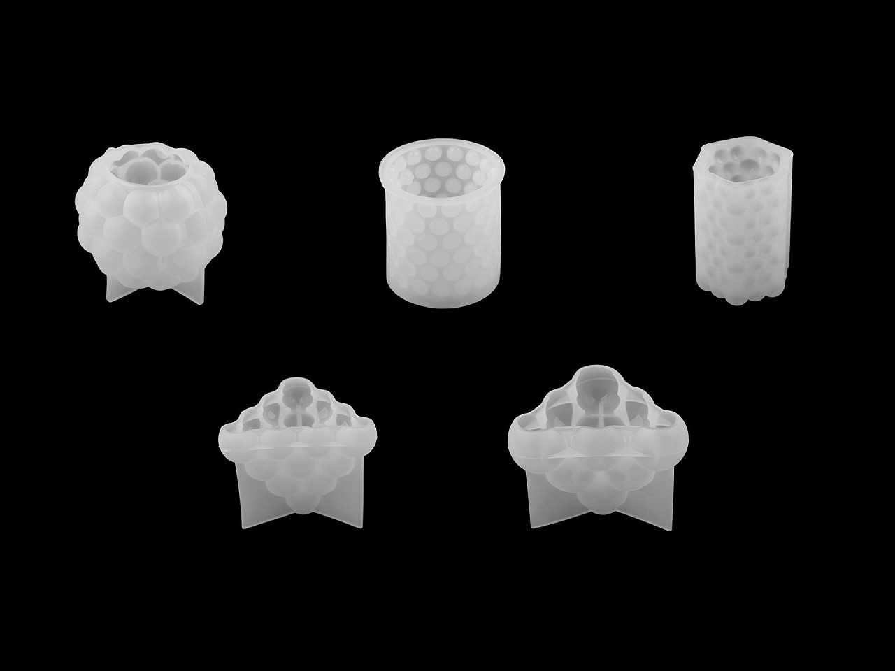 Formă din silicon pentru lumânări - Alb (1 Bucată)