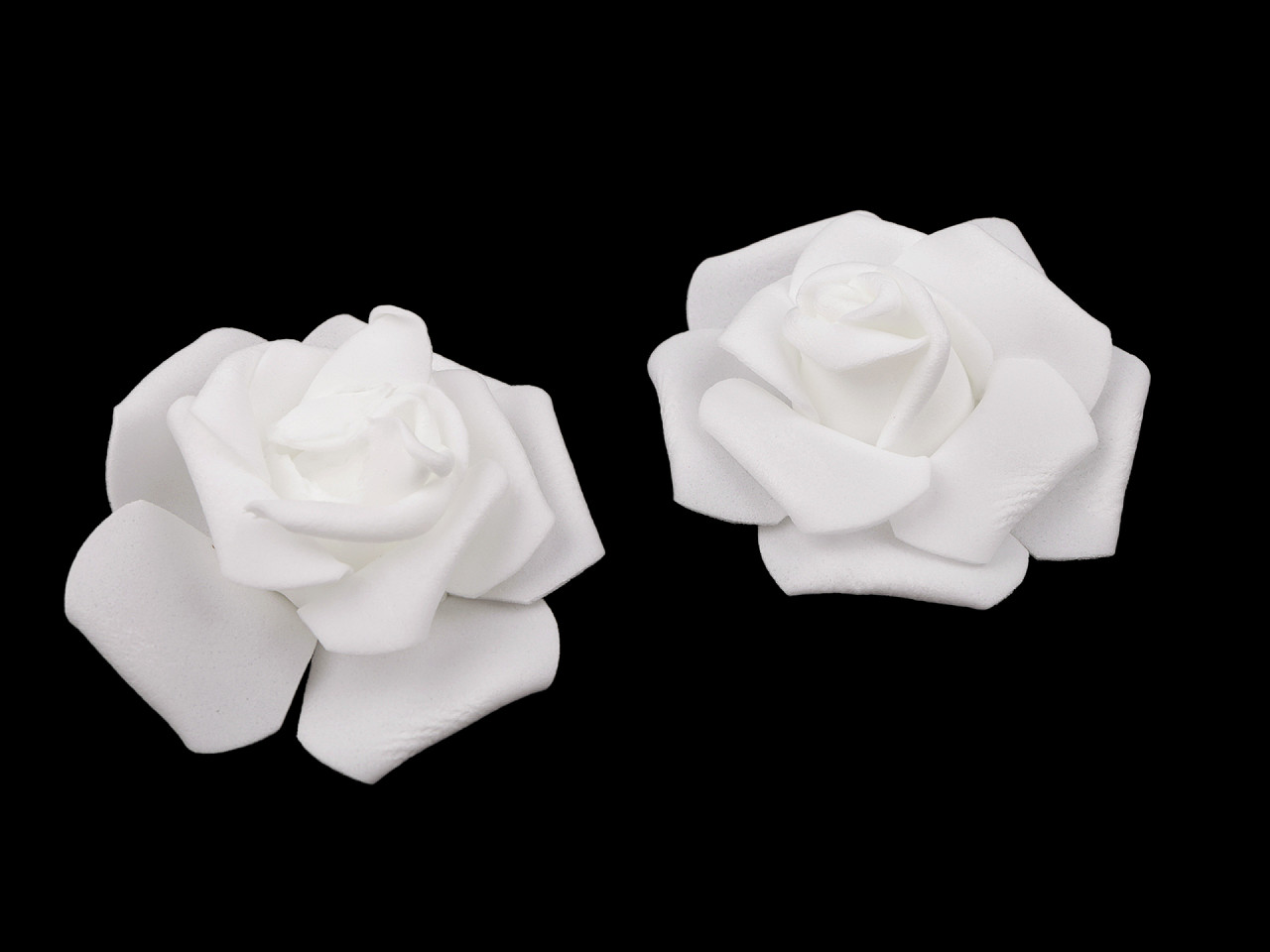 Trandafir decorativ din spuma ø7-8 cm - Roz deschis (10 Bucăți)