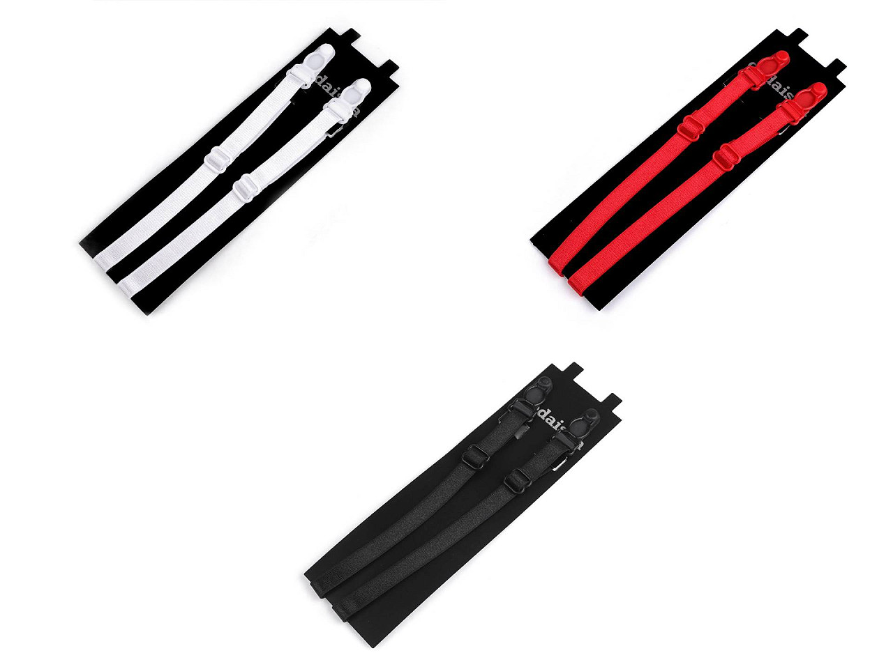 Bretele jartiere / port-jartiere - Negru (1 Pereche)