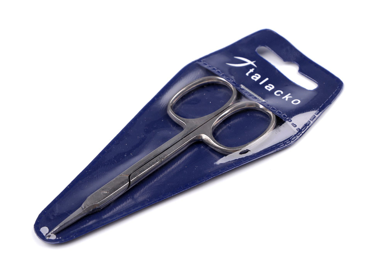 Foarfece pentru manichiura, inox, dreapta, curbata - Nichel (1 Bucată)