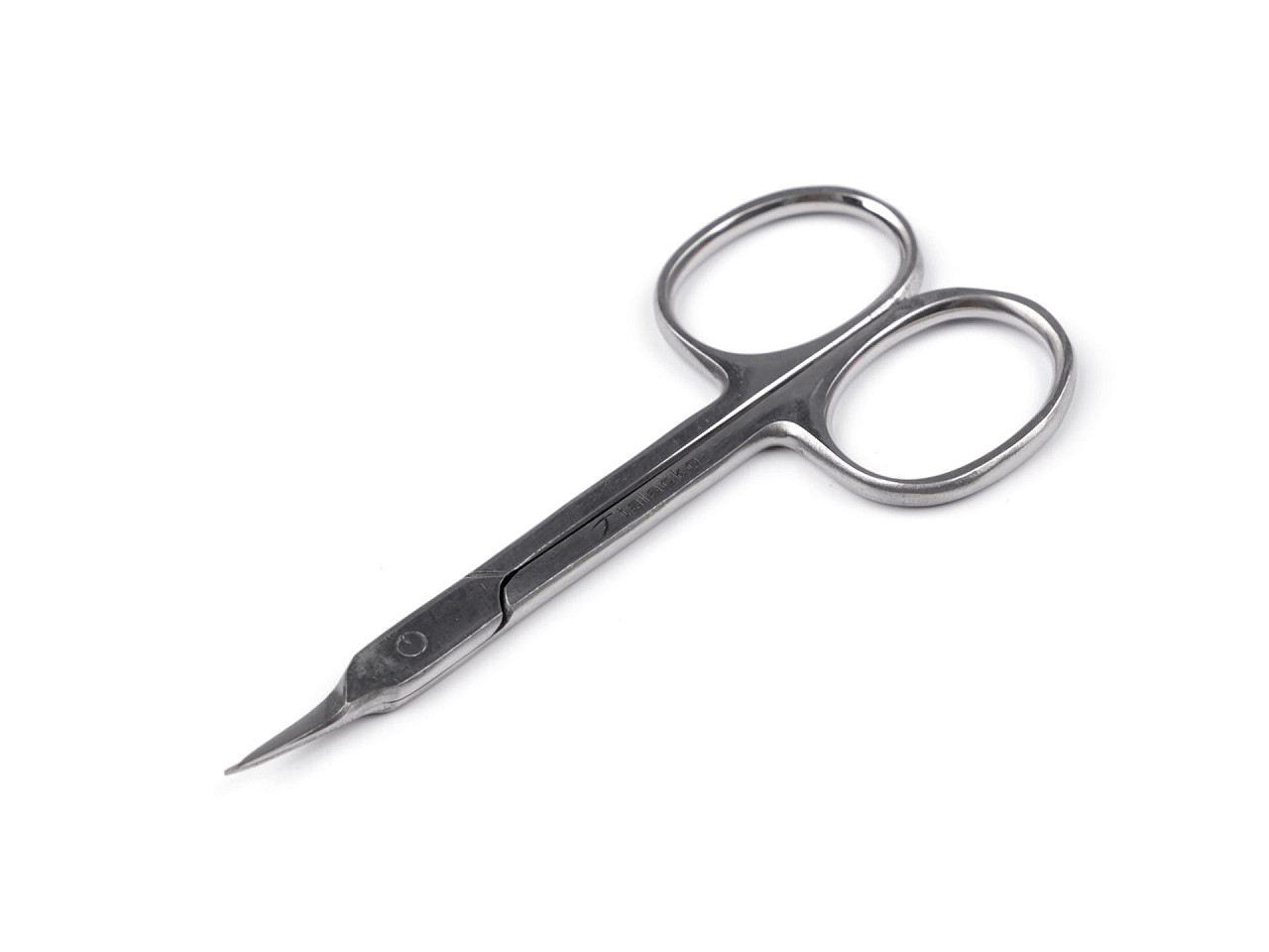 Foarfece pentru manichiura, inox, dreapta, curbata - Nichel (1 Bucată)