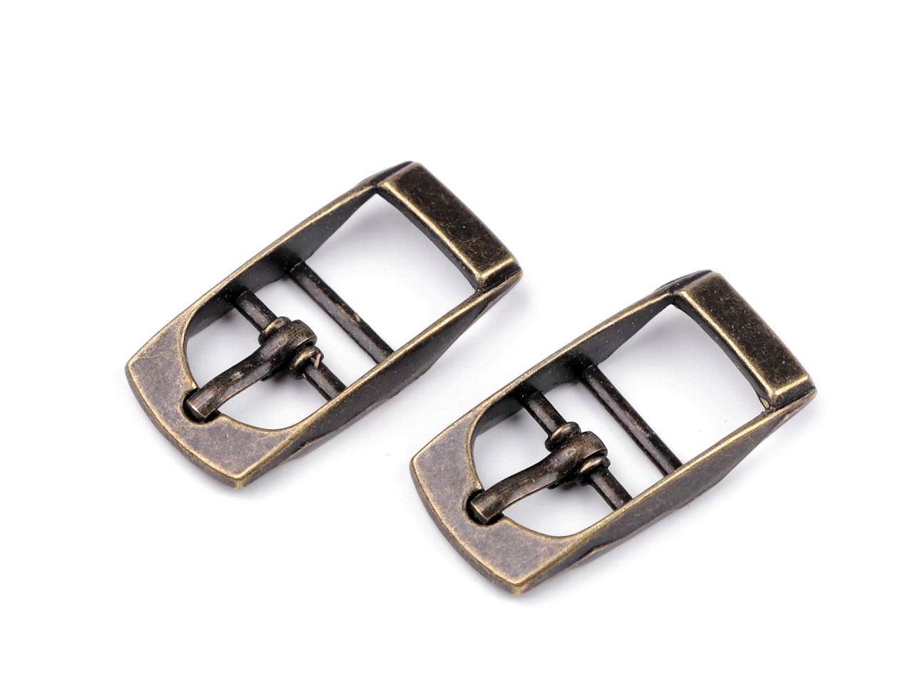 Catarama metalica latime 12 mm - Alamă antică (4 Bucăți)