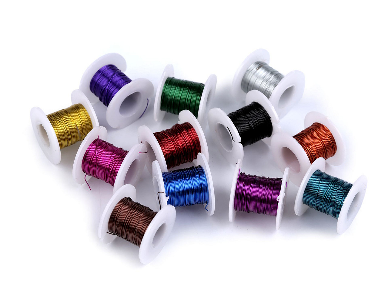 Sârmă decorativă ø0,3 mm set de 12 buc - Mix (1 Set)