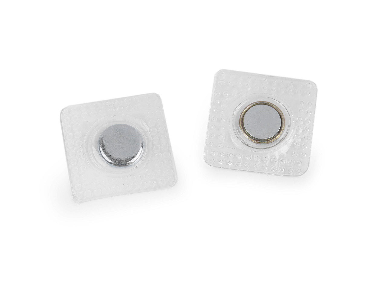 Închizatoare magnetică ascunsă pentru cusut ø12 mm - Transparent (10 Perechi)