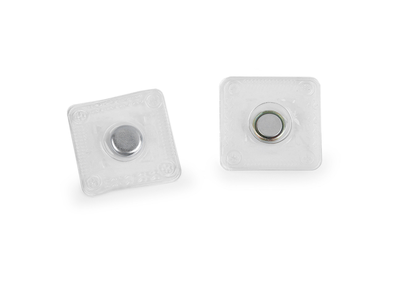 Închizatoare magnetică ascunsă pentru cusut ø8 mm - Transparent (10 Perechi)
