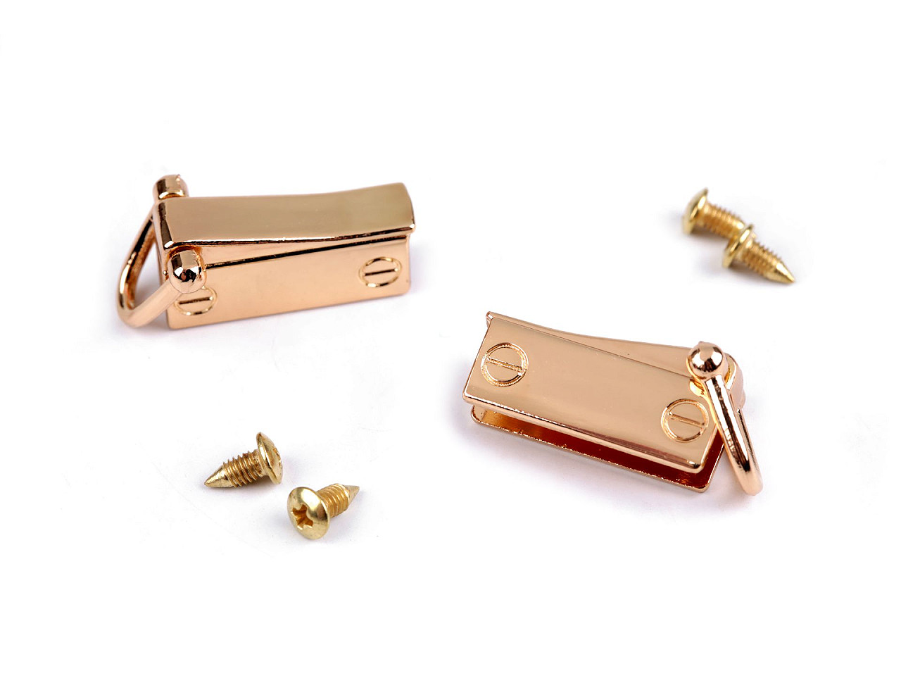 Accesoriu / catarama posete - Auriu rose (5 Perechi) Accesoriu / catarama posete - Auriu rose (5 Perechi)