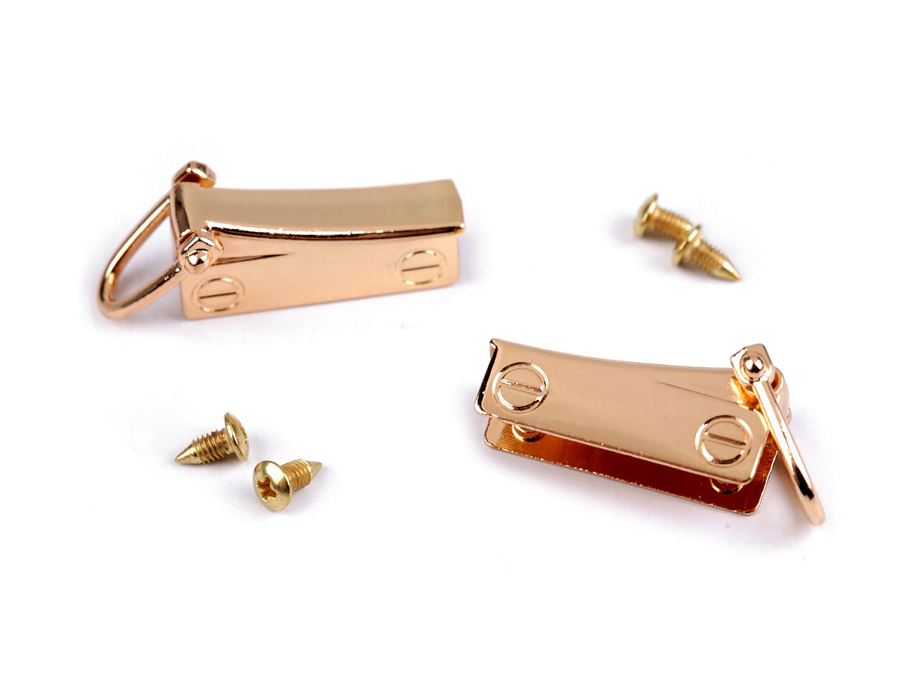 Accesoriu / catarama posete - Auriu rose (5 Perechi) Accesoriu / catarama posete - Auriu rose (5 Perechi)