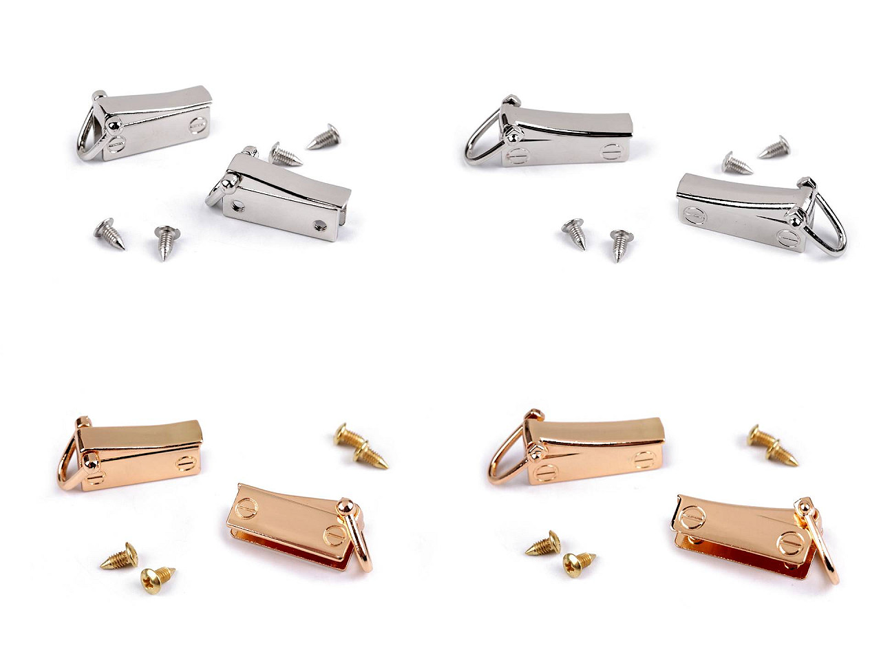 Accesoriu / catarama posete - Auriu rose (5 Perechi) Accesoriu / catarama posete - Auriu rose (5 Perechi)