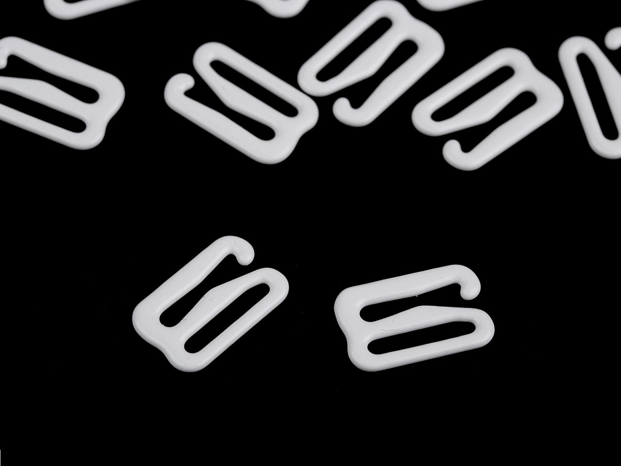 Cârlige pentru sutien 12mm - Negru (50 Bucăți)