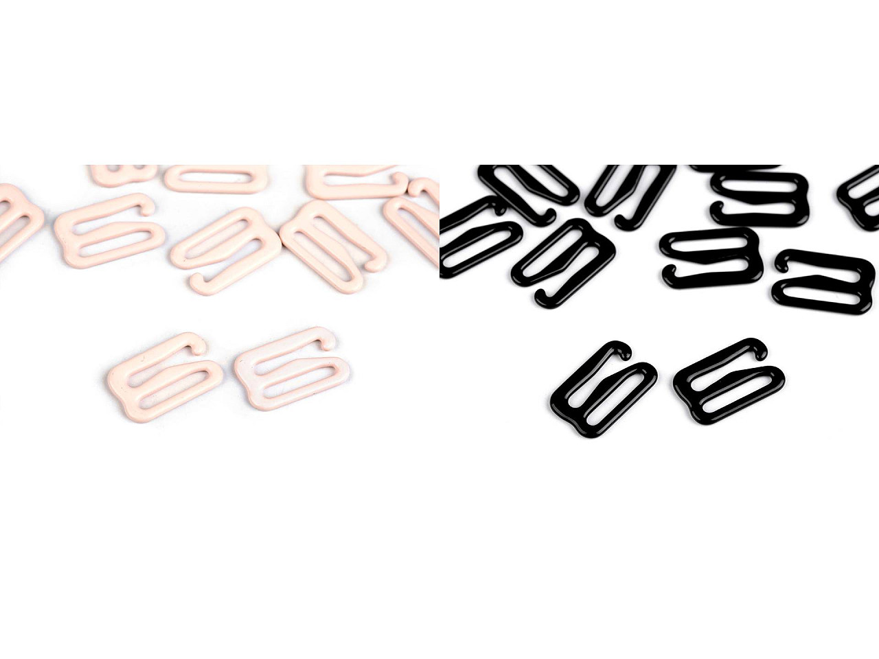 Cârlige pentru sutien 12mm - Negru (50 Bucăți)