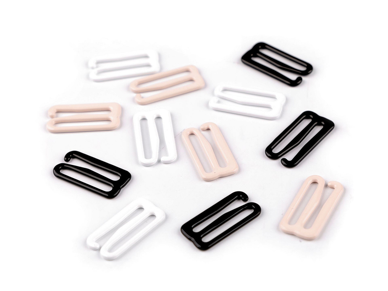 Cârlige pentru sutien 18mm - Negru (50 Bucăți)