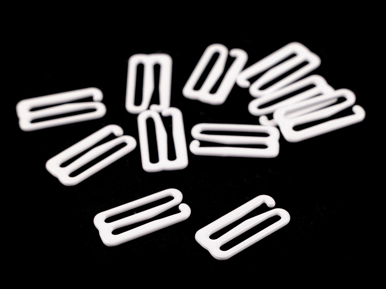 Cârlige pentru sutien 18mm - Negru (50 Bucăți)