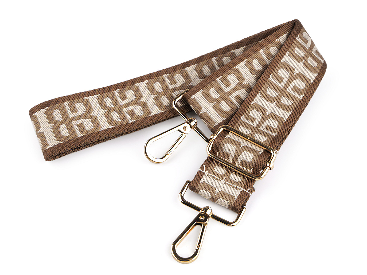 Curea textila cu carabine pentru geanta latime 3,8 - Negru (1 Bucată)