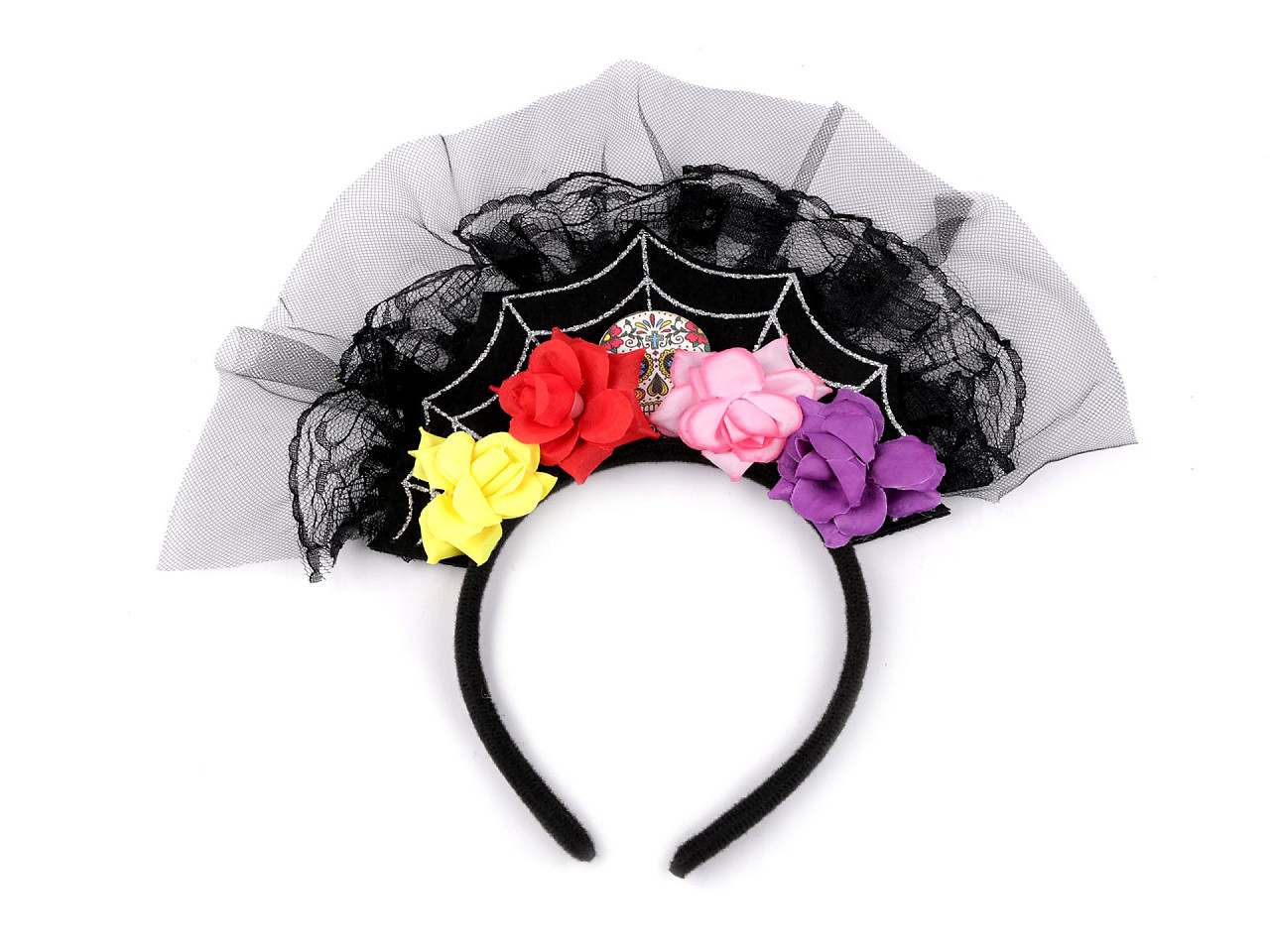 Costum de carnaval - halloween, schelet - Negru (1 Set)