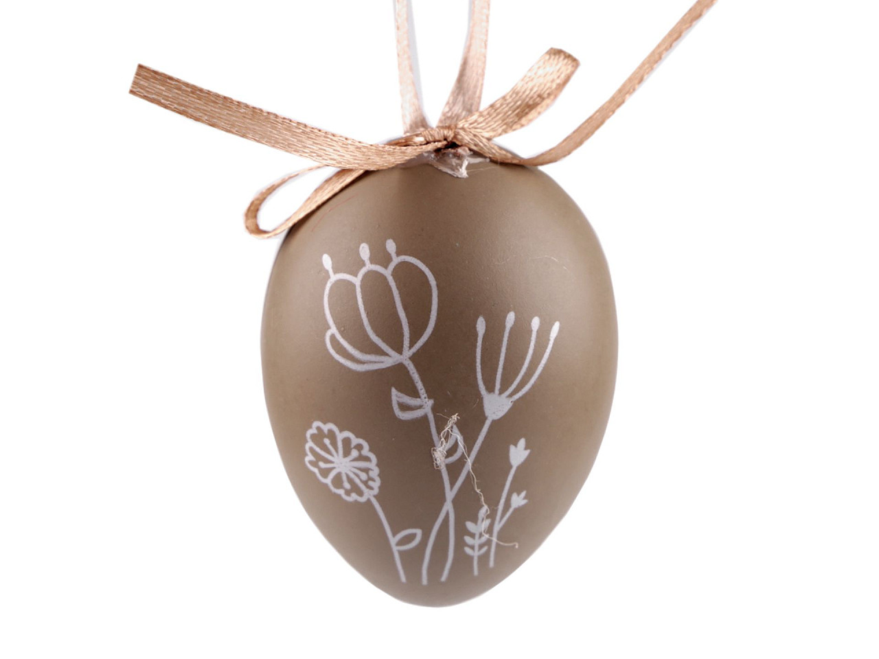 Ouă de paște de agățat - Alb (6 Bucăți)