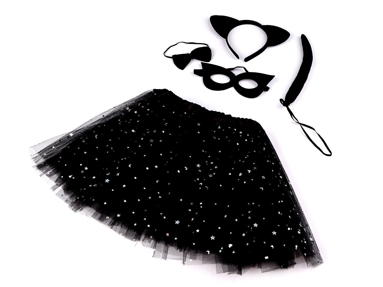 Costum de carnaval - pisica - Negru (1 Set)