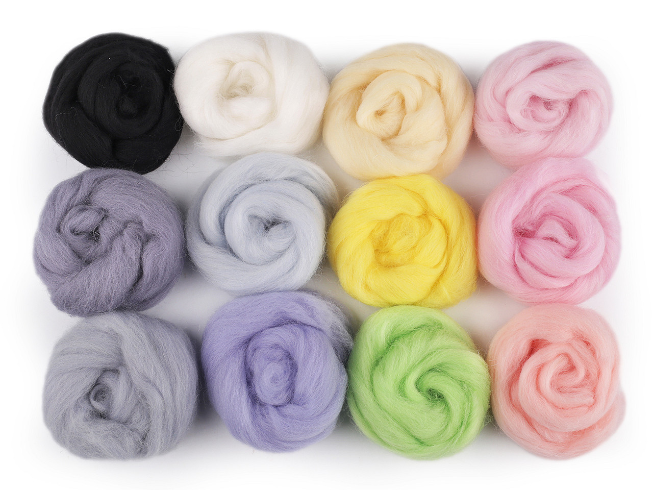 Lână de oaie 5 g pieptănată - Albastru azur (1 Sac)